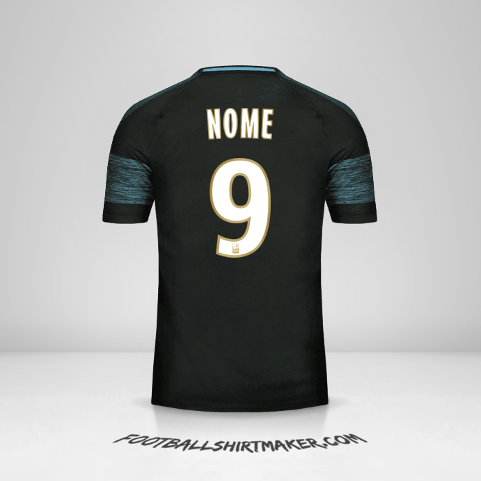 Maglia Olympique de Marseille 2018/19 Seconda -  nome - 9