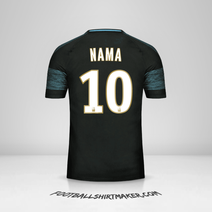 Jersey Olympique de Marseille 2018/19 Alternatif -  nama - 10