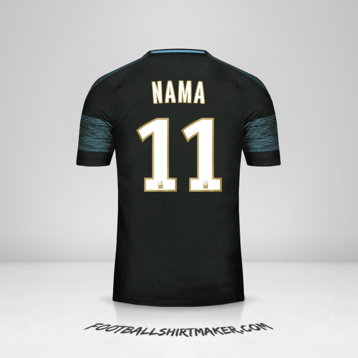 Jersey Olympique de Marseille 2018/19 Alternatif -  nama - 11