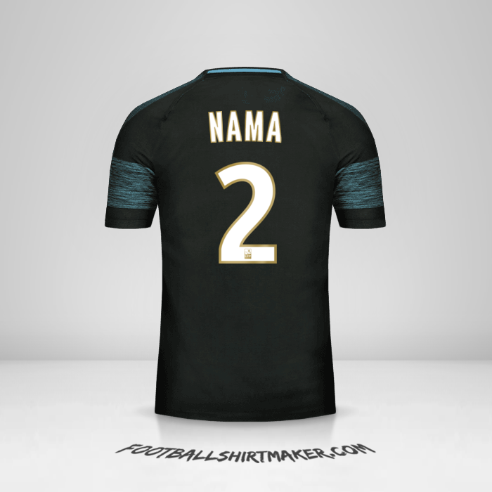 Jersey Olympique de Marseille 2018/19 Alternatif -  nama - 2