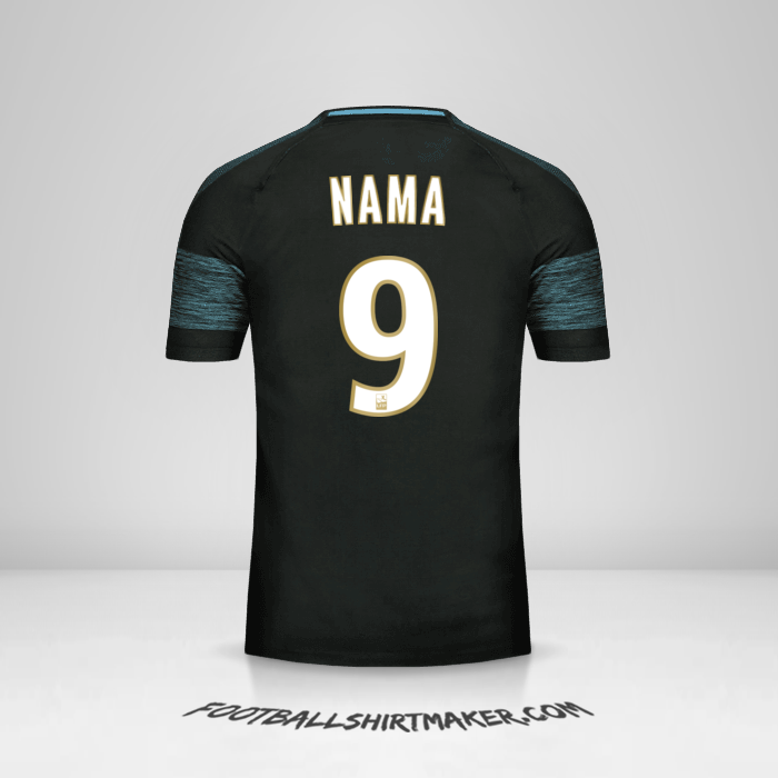 Jersey Olympique de Marseille 2018/19 Alternatif -  nama - 9