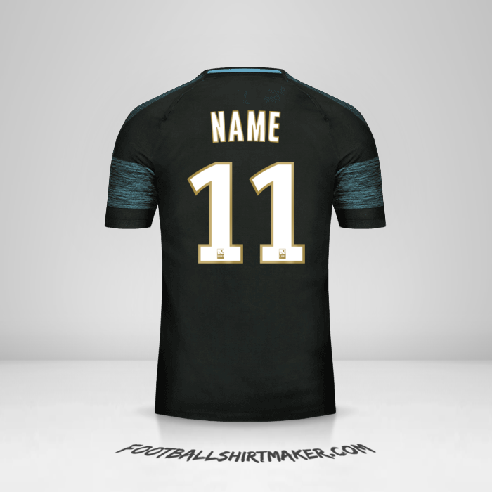 Jersey Olympique de Marseille 2018/19 Away -  name - 11