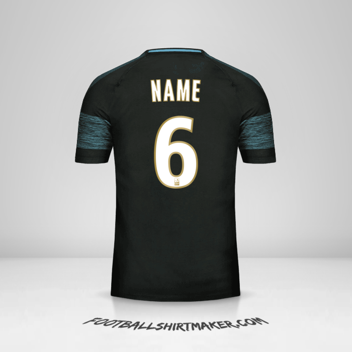 Shirt Olympique de Marseille 2018/19 Away -  name - 6