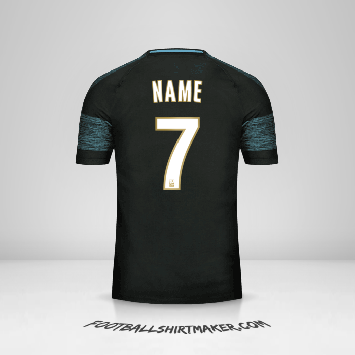 Jersey Olympique de Marseille 2018/19 Away -  name - 7