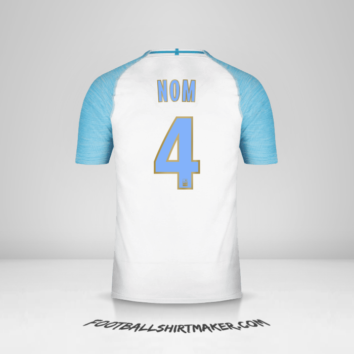 Maillot Olympique de Marseille 2018/19 -  nom - 4