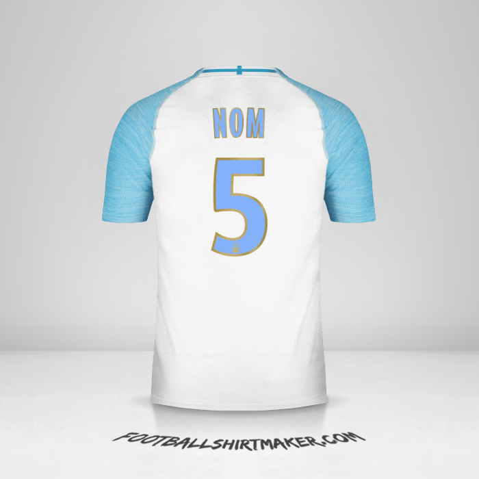 Maillot Olympique de Marseille 2018/19 -  nom - 5