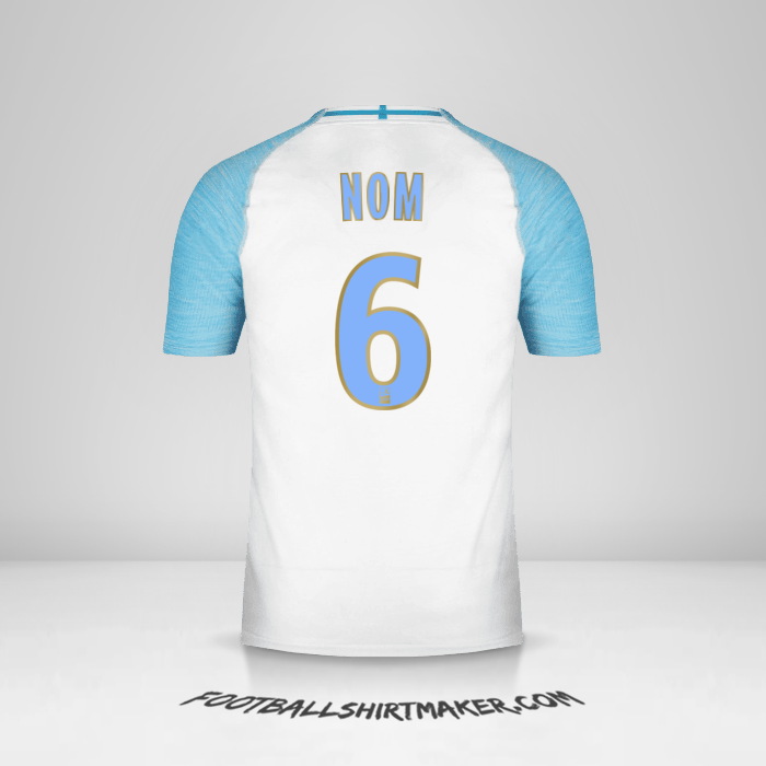 Maillot Olympique de Marseille 2018/19 -  nom - 6
