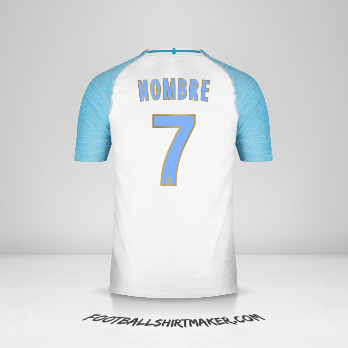 Jersey Olympique de Marseille 2018/19 -  nombre - 7