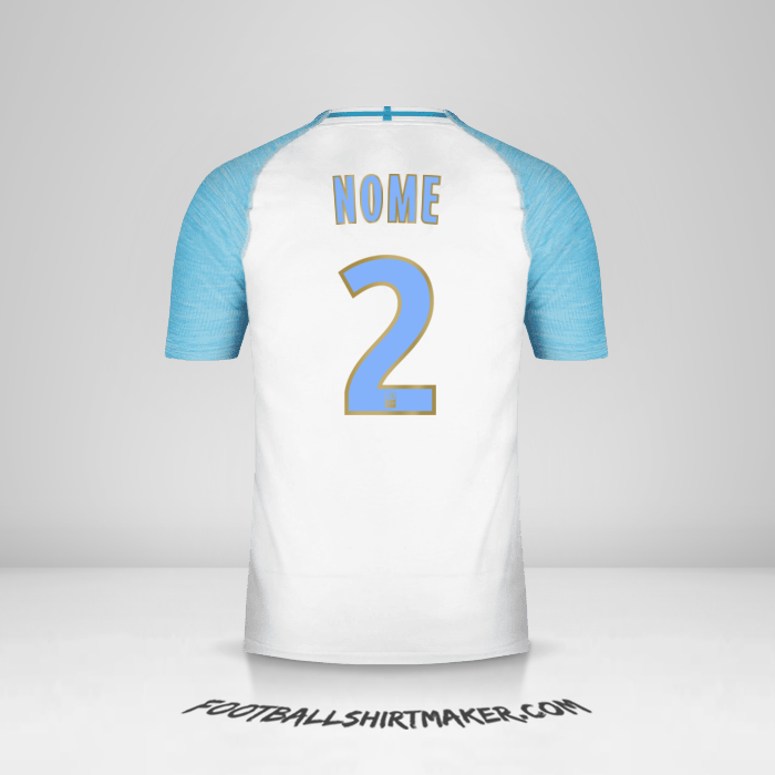 Camisa Olympique de Marseille 2018/19 -  nome - 2