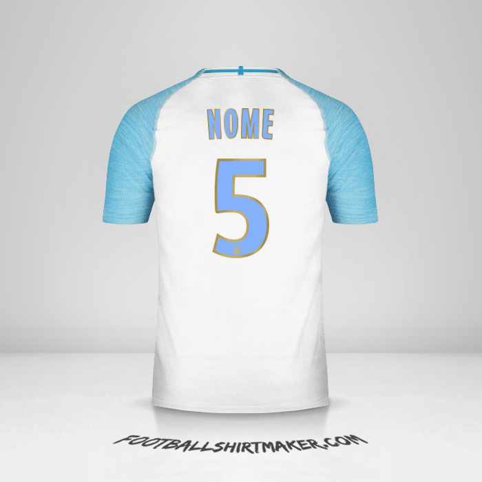 Camisa Olympique de Marseille 2018/19 -  nome - 5