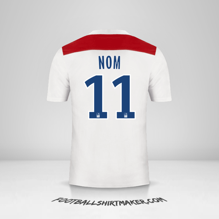 Maillot Olympique Lyon 2018/19 -  nom - 11
