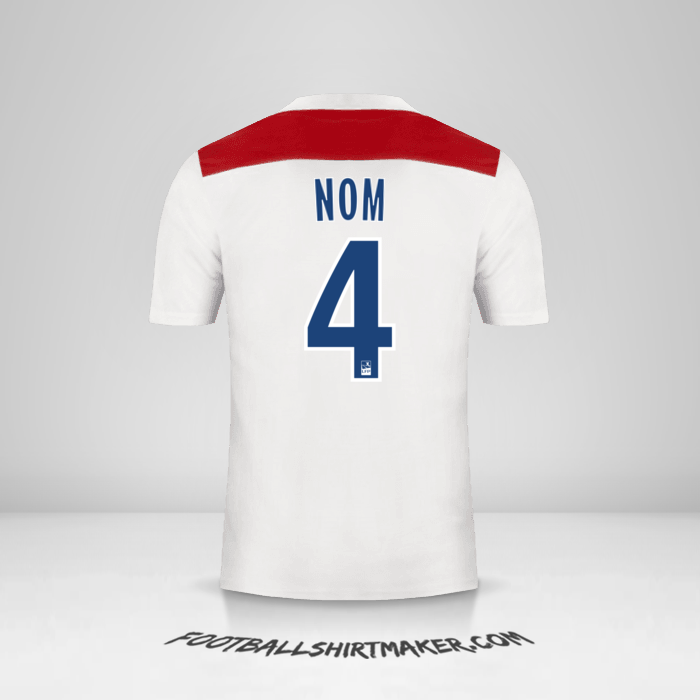 Maillot Olympique Lyon 2018/19 -  nom - 4