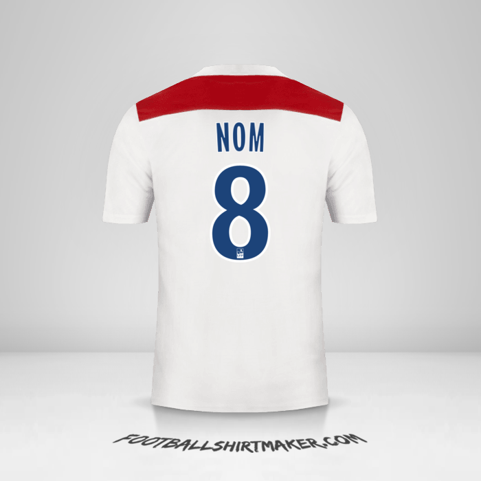 Maillot Olympique Lyon 2018/19 -  nom - 8