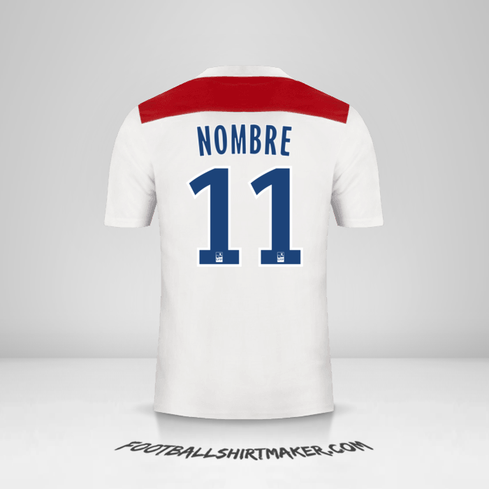 Jersey Olympique Lyon 2018/19 -  nombre - 11