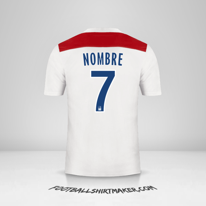 Camiseta Olympique Lyon 2018/19 -  nombre - 7