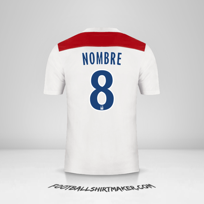 Jersey Olympique Lyon 2018/19 -  nombre - 8