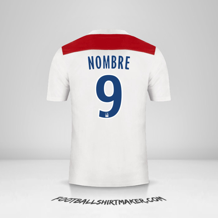 Jersey Olympique Lyon 2018/19 -  nombre - 9
