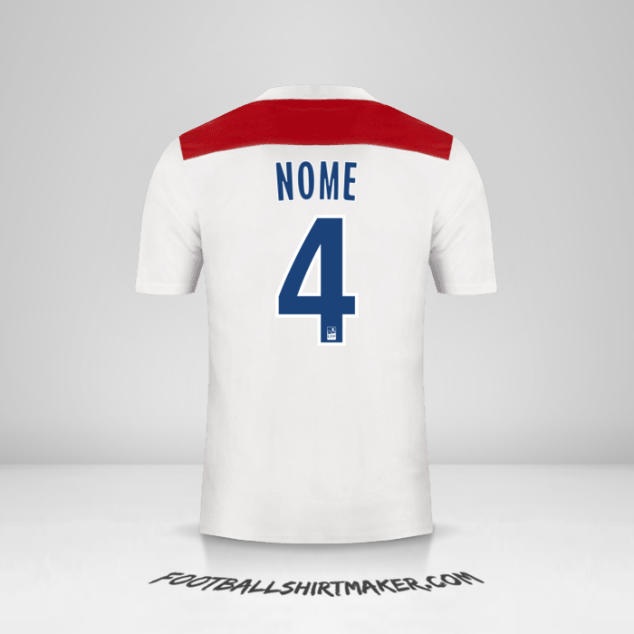 Camisola Olympique Lyon 2018/19 -  nome - 4