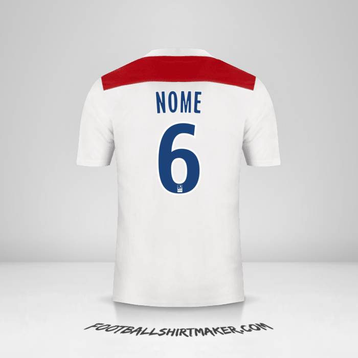 Camisa Olympique Lyon 2018/19 -  nome - 6