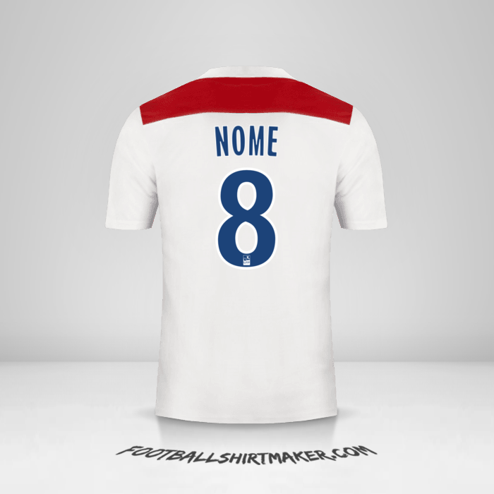 Camisola Olympique Lyon 2018/19 -  nome - 8