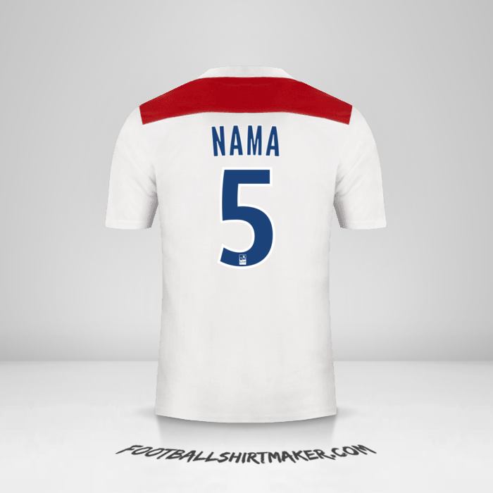 Jersey Olympique Lyon 2018/19 -  nama - 5