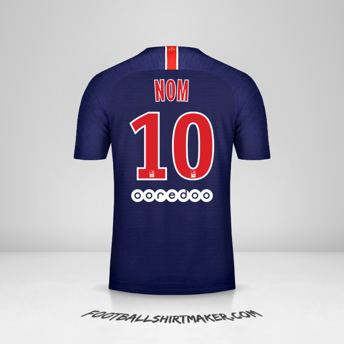 Maillot Paris Saint Germain 2018/19 -  nom - 10