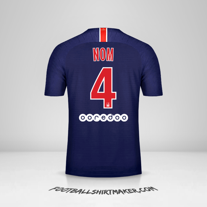 Maillot Paris Saint Germain 2018/19 -  nom - 4