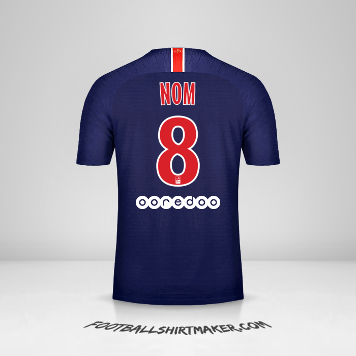 Maillot Paris Saint Germain 2018/19 -  nom - 8