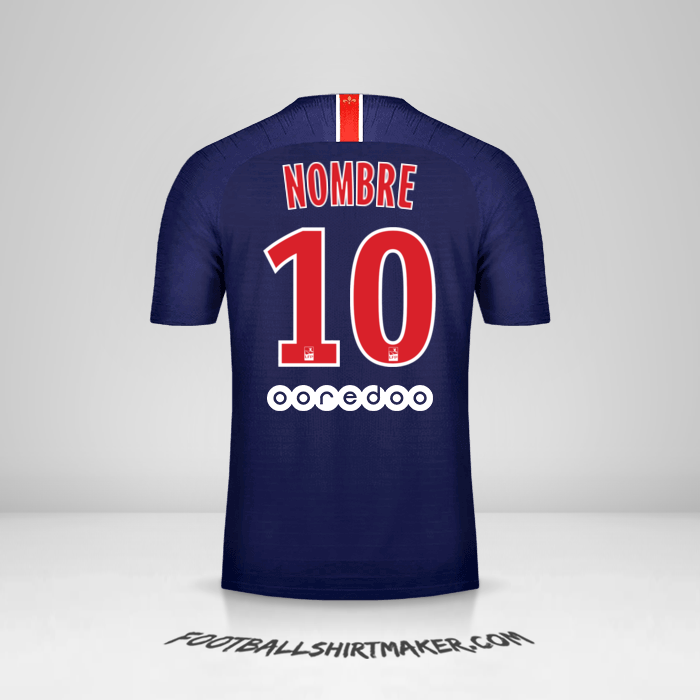 Jersey Paris Saint Germain 2018/19 -  nombre - 10