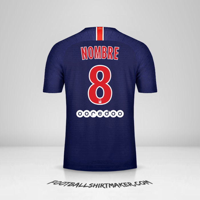 Jersey Paris Saint Germain 2018/19 -  nombre - 8