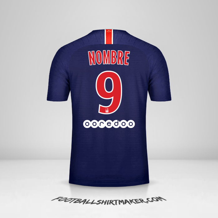 Jersey Paris Saint Germain 2018/19 -  nombre - 9