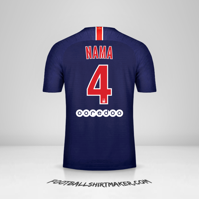 Jersey Paris Saint Germain 2018/19 -  nama - 4