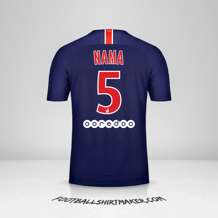 Jersey Paris Saint Germain 2018/19 -  nama - 5