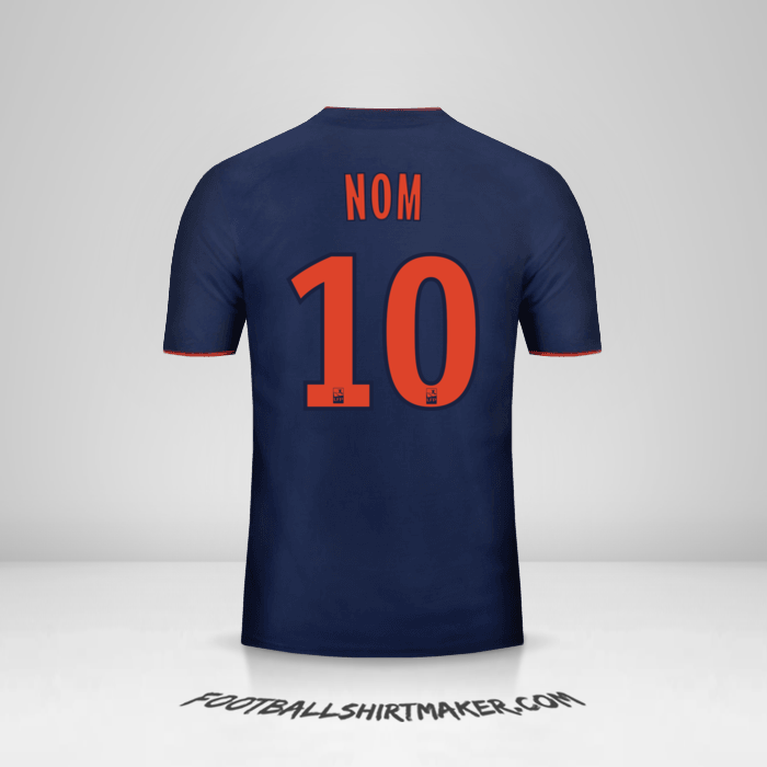 Maillot Olympique Lyon 2018/19 Extérieur -  nom - 10