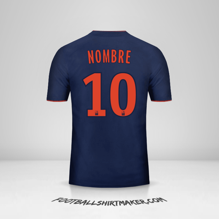 Jersey Olympique Lyon 2018/19 Visita -  nombre - 10