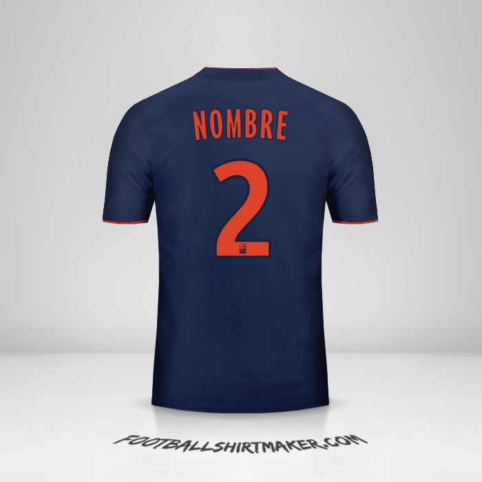 Jersey Olympique Lyon 2018/19 Visita -  nombre - 2