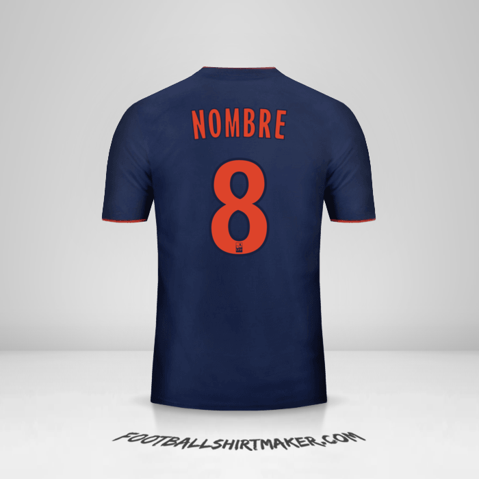 Camiseta Olympique Lyon 2018/19 Visita -  nombre - 8