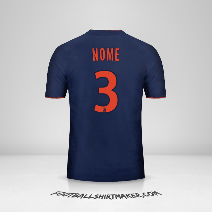 Maglia Olympique Lyon 2018/19 Seconda -  nome - 3