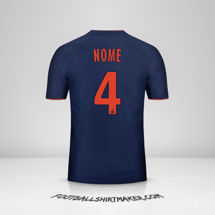 Maglia Olympique Lyon 2018/19 Seconda -  nome - 4