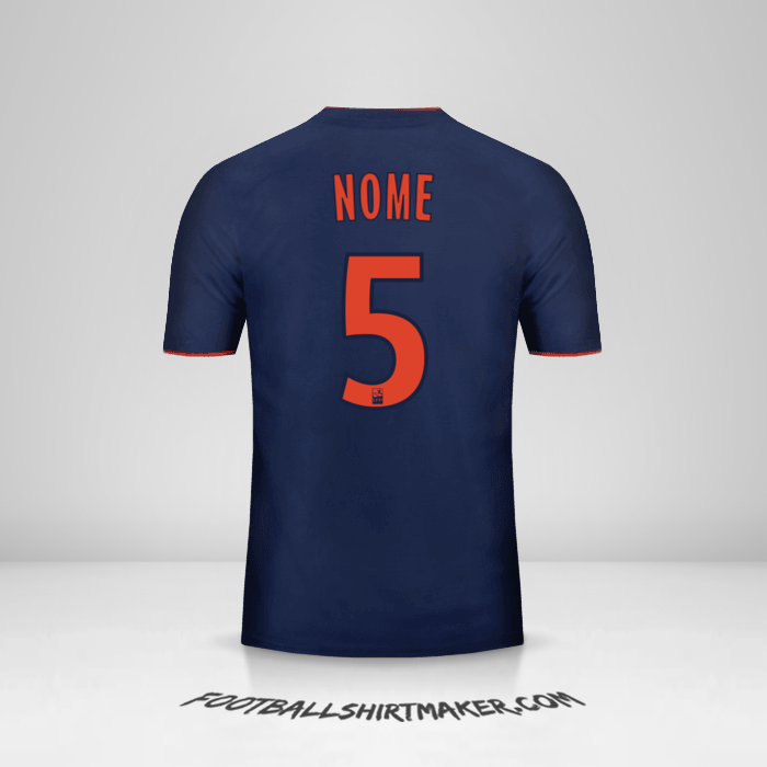 Maglia Olympique Lyon 2018/19 Seconda -  nome - 5