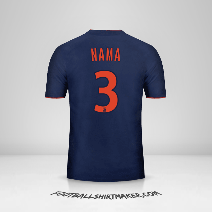Jersey Olympique Lyon 2018/19 Alternatif -  nama - 3