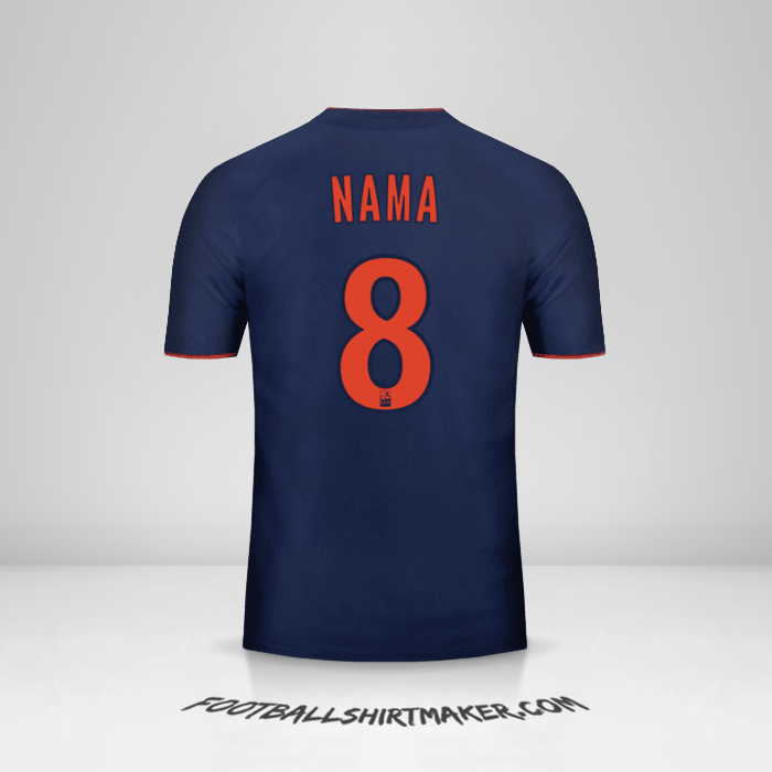 Jersey Olympique Lyon 2018/19 Alternatif -  nama - 8