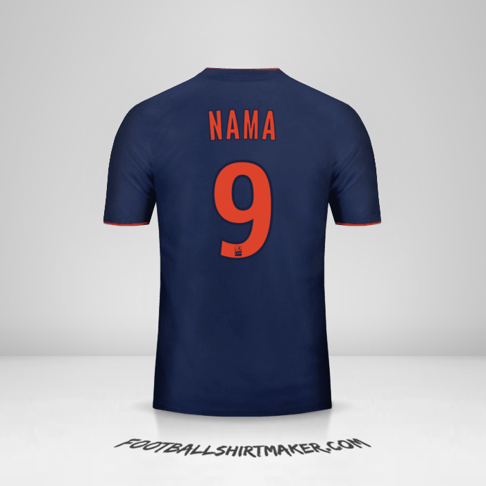 Jersey Olympique Lyon 2018/19 Alternatif -  nama - 9