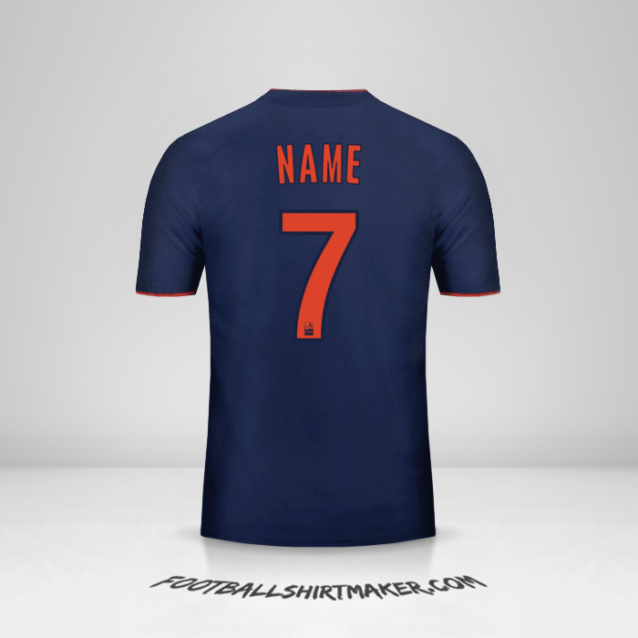 Jersey Olympique Lyon 2018/19 Away -  name - 7