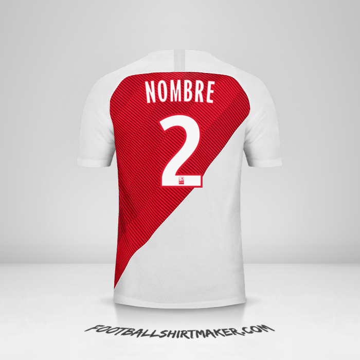 Jersey As Monaco 2018/19 -  nombre - 2