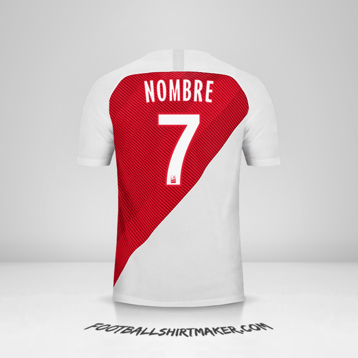 Camiseta As Monaco 2018/19 -  nombre - 7