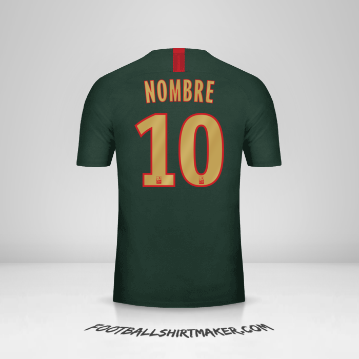 Jersey As Monaco 2018/19 Visita -  nombre - 10