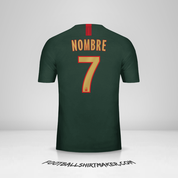 Camiseta As Monaco 2018/19 Visita -  nombre - 7