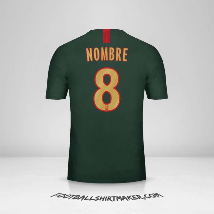 Camiseta As Monaco 2018/19 Visita -  nombre - 8
