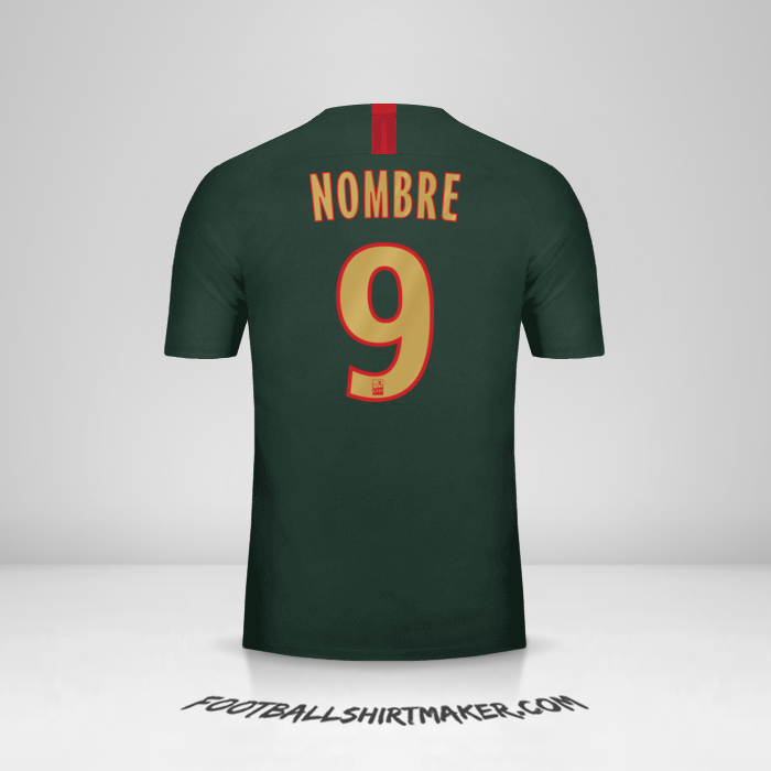 Jersey As Monaco 2018/19 Visita -  nombre - 9